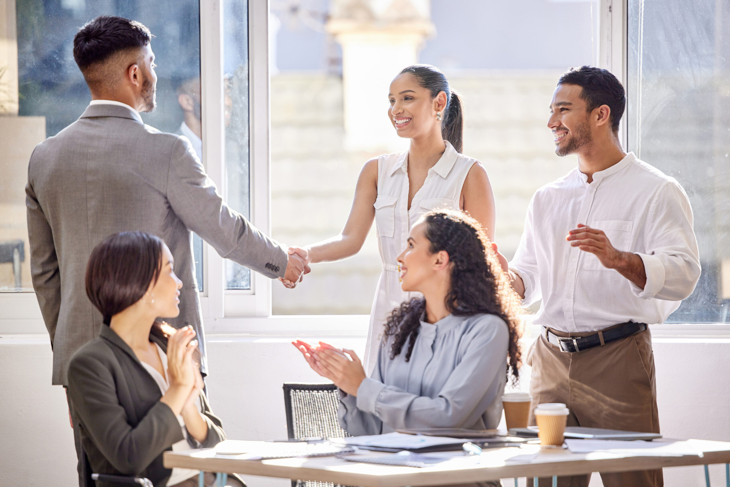 Business meeting in Weslaco community